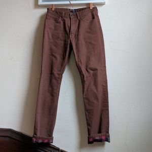 J. Crew flannel lined pants